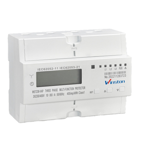 80a three phase voltage current protective energy meter voltage protector