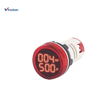 AD16-22KW+W 22mm AC 220V 50W - 4.5KW Led light Digital Watt Meter Indicator Power Meter