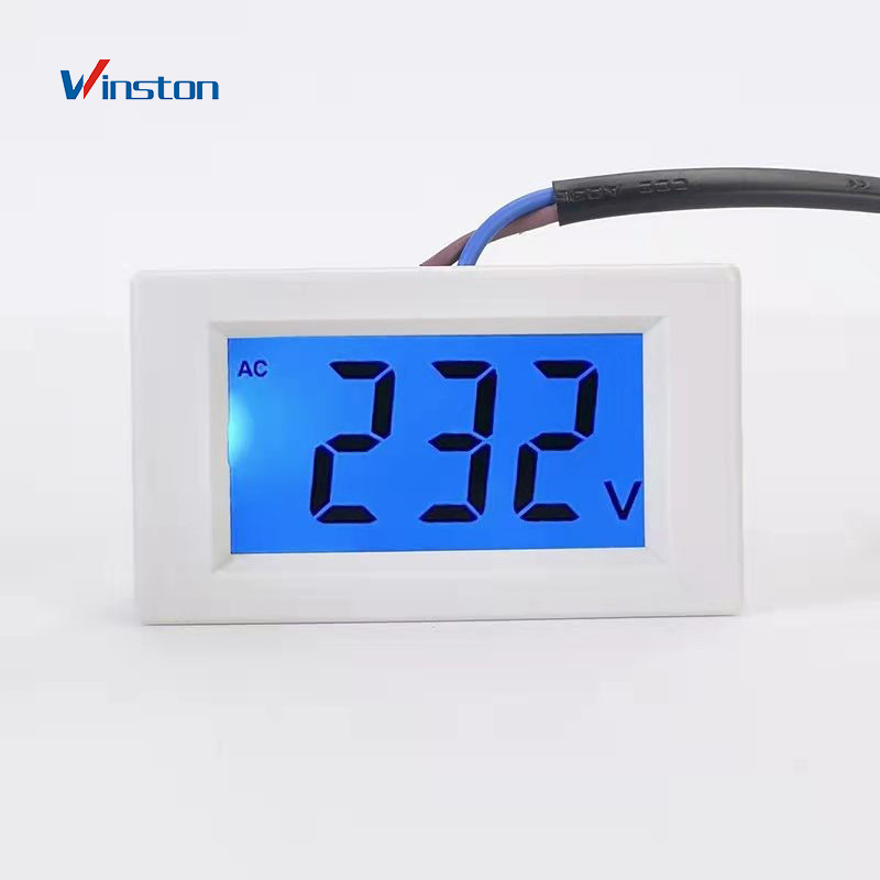 mini Two wire led lcd digital voltage meter digital panel voltmeter ac 30 - 500V